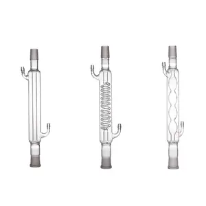 Giuntura di terra Standard del tubo del condensatore di vetro di chimica di laboratorio