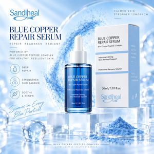 Suero OEM GHKCU 99.9% de Pureza, 30ml, Humectante Facial, Suero Reparador con Ácido Hialurónico para Renovación y Cuidado Calmante de la Piel - Product Image 5