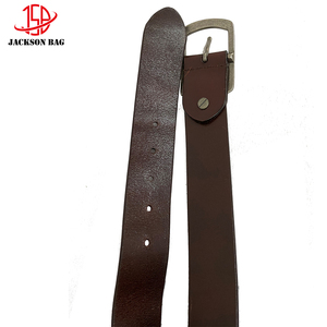 Cinturón de Cuero Genuino con Hebilla de Aleación Vintage para <span class=keywords><strong>Hombre</strong></span>, Personalizado por JACKSONBAG - Product Image 3