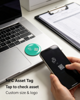 Disco NFC ISO14443A de Epoxi de 30 mm con Impresión Personalizada para Compartir Tarjetas de Visita en Redes Sociales