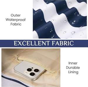 Bolsas <span class=keywords><strong>de</strong></span> Playa Impermeables <span class=keywords><strong>de</strong></span> Poliéster para Mujer con Cierre <span class=keywords><strong>de</strong></span> Cremallera, <span class=keywords><strong>Bolsa</strong></span> Grande para Natación y Piscina - Product Image 3