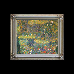 Obra Maestra Impresionista de Gustav Klimt, Pintura al Óleo de Flores y Hierba, Estilo Art Nouveau, Pintura de Jardín de Flores de Gustav Klimt - Product Image 6