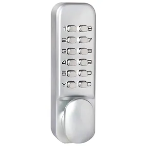 बिना चाबी धक्का पुल डिजिटल संयोजन कोडित दरवाजा पासवर्ड ताला यांत्रिक, कीपैड पासवर्ड के साथ deadbolt दरवाज़ा बंद