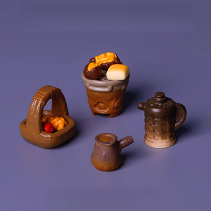 KI zhuojing Landscape Winter New Product: diy miniature dollhouse home decoration Table for roasting <strong>tea</strong> by the F - Product Image 1
