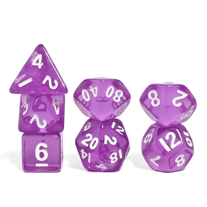 Ensemble de dés miniatures en acrylique polyédrique au design unique pour jeux de société et Donjons et Dragons - Ensemble de dés unique Jeux de société DND <span class=keywords><strong>RPG</strong></span> - Product Image 4