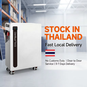 EXLIPORC 16kWh Movable Solar Battery 51.2V 314Ah LiFePO4 Hybrid Grid Home <b>Energy</b> <b>Storage</b> <b>System</b> with Pulleys - Product Image 2