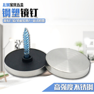 Stainless Steel Mirror <b>Stud</b> Decorative Nail With <b>Plastic</b> Cap For Acrylic Glass Wall Mounting - Product Image 4