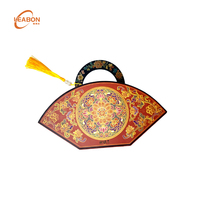 Boîte Cadeau Rigide de Luxe Personnalisée en Carton avec Lamination Mate et Doublure en Mousse, Portable et Écologique pour Gâteaux de Lune de la Fête de la Mi-Automne
