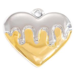 Breloque en acier inoxydable pour la fabrication de bijoux, zircon, or 18 carats, couleurs mélangées, marguerite, œil, papillon, coquillage, cœur bombé, pendentif - Product Image 5