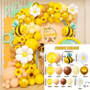 Kit d'arche de guirlande de ballons Daisy et Bumblebee pour les fêtes de révélation du sexe, les célébrations d'anniversaire, la décoration de fête d'anniversaire de printemps - Product Image 2