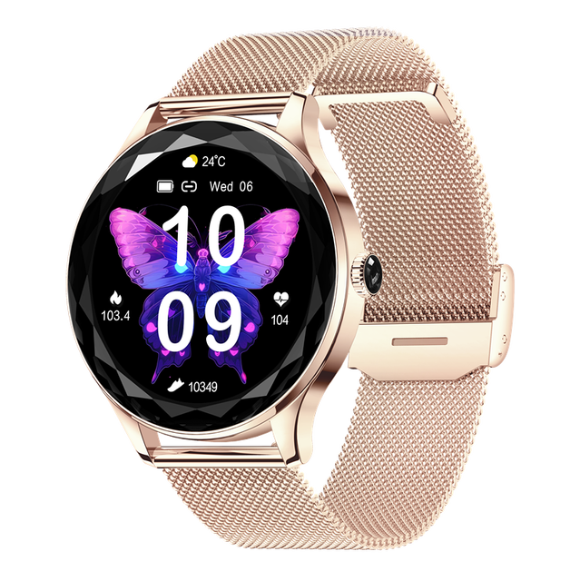 Fashion Luxury High Quality Ladies Stainless Steel Smart Watch Digital Watch BT Calling Smart Bracelet NX23 Pro Girl Gift