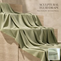 Tissu extensible quadrillé T400 160 GSM couleur personnalisée, respirant et anti-humidité pour pantalons et chemises décontractés OEM