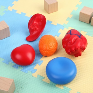 Balles anti-stress en forme de cœur personnalisées de haute qualité, jouet en PU souple pour cadeau promotionnel - Product Image 5