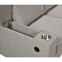 Canapé-lit deux places en éponge de haute qualité, style européen, avec porte-gobelets, rangement et recharge sans fil, idéal pour le salon (vente en gros)