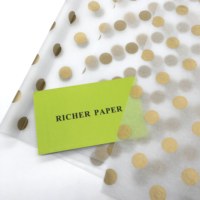Papier de soie/papier de soie blanc de luxe personnalisé avec logo imprimé, 17 g/m², 50*75 cm, surface lisse antirouille