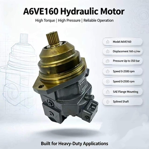 มอเตอร์ลูกสูบแกนหมุนปรับรอบได้ รุ่น A6VE160EP2D จากโรงงานโดยตรง ปรับปริมาตรการเคลื่อนที่ได้ไม่จำกัด สำหรับงานหนักเคลื่อนที่ได้ - Product Image 6