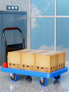 Nhiệm Vụ Nặng Nề 500Kg Tải Màu Xanh Nhựa Tay Xe Tải Với Đa Chức Năng Sử Dụng - Product Image 5