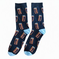 Chaussettes mi-mollet respirantes pour femmes à imprimé dessin animé - Jacquard en nylon pour l'automne