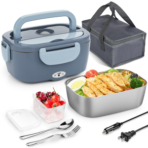 Boîte à lunch électrique sans fil 1,5 L à chauffage uniforme, batterie amovible rechargeable - Product Image 1