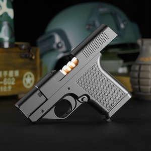 Estuche para Cigarrillos Multifuncional en Forma de Pistola, Resistente al Viento, <span class=keywords><strong>con</strong></span> Estilo Americano Moderno y Simple, para Cigarrillos Gruesos, Medianos y Delgados - Product Image 1