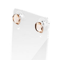Transparent acrylique porte-boucle d'oreille rampe bijoux carte affichage collier boucle d'oreille organisateur plexiglas goujon boucle d'oreille présentoir