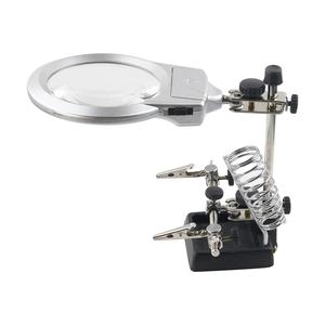 Loupe de table 90 mm avec clip auxiliaire <span class=keywords><strong>pour</strong></span> réparation de montres, cartes de circuits imprimés, lecture <span class=keywords><strong>pour</strong></span> personnes âgées, point de croix 16129-A - Product Image 4