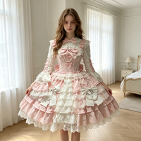 Lingerie Princesse Bouffante Exquise Style Lolita Vintage pour Femmes Adultes – Idéale pour le Quotidien et les Fêtes – Motif Fleur de Cerisier