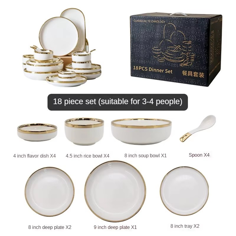 Ensemble de 18 pièces