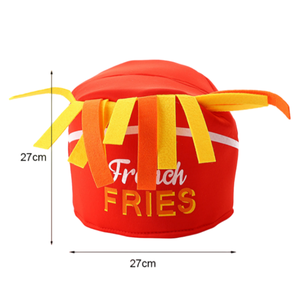 Logotipo impreso personalizado Carnival Fair disfraz novedades comida rápida patatas fritas sombreros fiesta celebración para evento temático Cosplay - Product Image 2