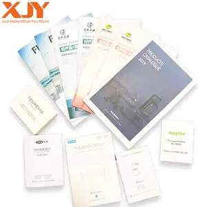 XJY User Manual flyers Binding Poster Leaflet Stitch Travel Journal glossy Booklet Fashion Magazine Brochure Printing