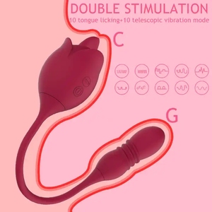 USA vendita calda donne massaggio vaginale stimolatore clitoride vibrare rosa giocattoli del sesso per la masturbazione femminile - Product Image 2
