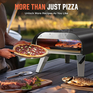 Four à pizza portable à gaz <span class=keywords><strong>pour</strong></span> l'extérieur, en acier inoxydable, 13 pouces, avec <span class=keywords><strong>pierre</strong></span> à pizza - Product Image 6