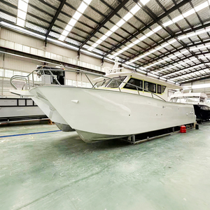 Catamaran en alliage d'aluminium 13,5 m Catamaran de sport et de divertissement en alliage d'aluminium soudé avec moteur hors-bord pour la pêche - Product Image 3