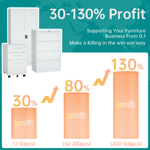 Armoire de classement mobile professionnelle à 3 tiroirs en acier, verrouillable, avec roulettes, pour le rangement de bureau - Product Image 5
