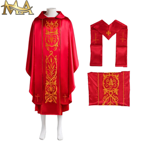 Robes de Clergé Catholique Chrétien <span class=keywords><strong>Arabe</strong></span> avec Capuche Dignifiée <span class=keywords><strong>pour</strong></span> Prêtres Saints Robes d'Église <span class=keywords><strong>pour</strong></span> Chorales - Product Image 1