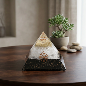 Pirámide de Orgón de Piedras Preciosas Hecha a Mano, Escultura de Cristal Pulido para Meditación, Decoración Feng Shui, Regalo - Product Image 3