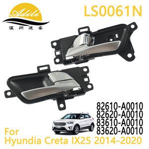 มือจับประตู Adili รุ่น LS0061N สำหรับรถยนต์ฮุนได เครต้า IX25 ปี 2014-2020 สีดำ ทำจากพลาสติกและโลหะ - Product Image 1
