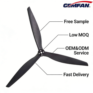 GEMFAN 1310 FPV Drone <span class=keywords><strong>3</strong></span> palas fibra de vidrio hélice de nailon <span class=keywords><strong>2</strong></span> pares 13 pulgadas CW CCW para carga útil de Dron Multirotor - Product Image 2