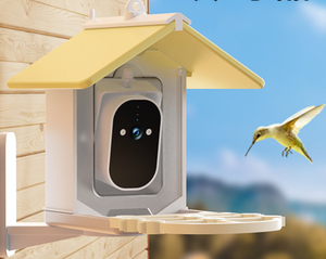 Mangeoire à oiseaux intelligente d'extérieur avec caméra de surveillance HD, reconnaissance IA, prise en charge de l'application, alimentation solaire, étanche, nouvelle mangeoire pour animaux de compagnie - Product Image 4