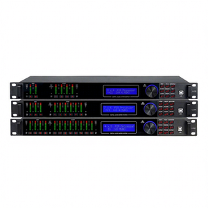 LA408 USB DSP Audio Processor 4-Inputs 8-Outputs Built-In DSP Function Effects EQ Band Performance Party Karaoke Equipment XLR - Product Image 1