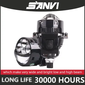 Sanvi fabbrica aftermarket sistemi di illuminazione automobilistica 61w 5500k S17 3 pollici lente del proiettore led 3.0
