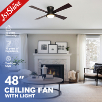 Ventilateur de plafond intelligent 1stshine avec lumière LED, commande vocale et application mobile, nouvelle arrivée, qualité durable