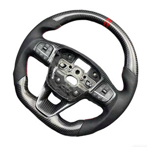 Pour les modèles <span class=keywords><strong>Ford</strong></span> ST 2020-2024, compatible avec Focus MK4 Active Fiesta <span class=keywords><strong>Puma</strong></span>, volant personnalisé élégant en fibre de carbone véritable avec chauffage - Product Image 3