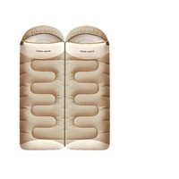 Sac de couchage de camping extérieur quatre saisons, modèle universel, épaissi, pour temps froid, portable, léger, en polyester, style enveloppe