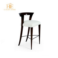 Tabouret de bar moderne de luxe en acier inoxydable, réglable, avec dossier pivotant et revêtement en cuir nubuck, pour la maison, le bar, la salle à manger ou l'hôtel