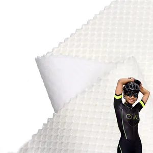 Hot sale white mesh TPU waterproof membrane polar fleece three-layer composite fabric for outdoor sports
