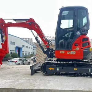 Mini-excavatrice Kubota U30 d'occasion de 3 tonnes, excavatrice sur chenilles Kubota d'occasion du Japon, avec pelle, certifiée CE/EPA, à vendre - Product Image 1