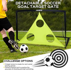 <span class=keywords><strong>But</strong></span> de football pliable 2-en-1 à prix de gros, kit <span class=keywords><strong>complet</strong></span> avec cible de tir amovible et accessoires - Product Image 4