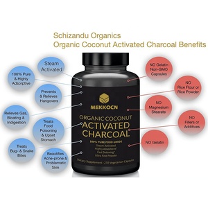 Cápsulas de <span class=keywords><strong>Carbón</strong></span> Activado de Marca Blanca para Limpieza Intestinal, Desintoxicación y Salud Intestinal - Product Image 2
