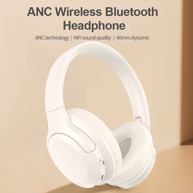 Wholesale ANC Over-Ear Wireless Headphones Dynamic Driver AAC 3.5mm Wired Comfortable Gaming Headphones Travel Mobile Phone